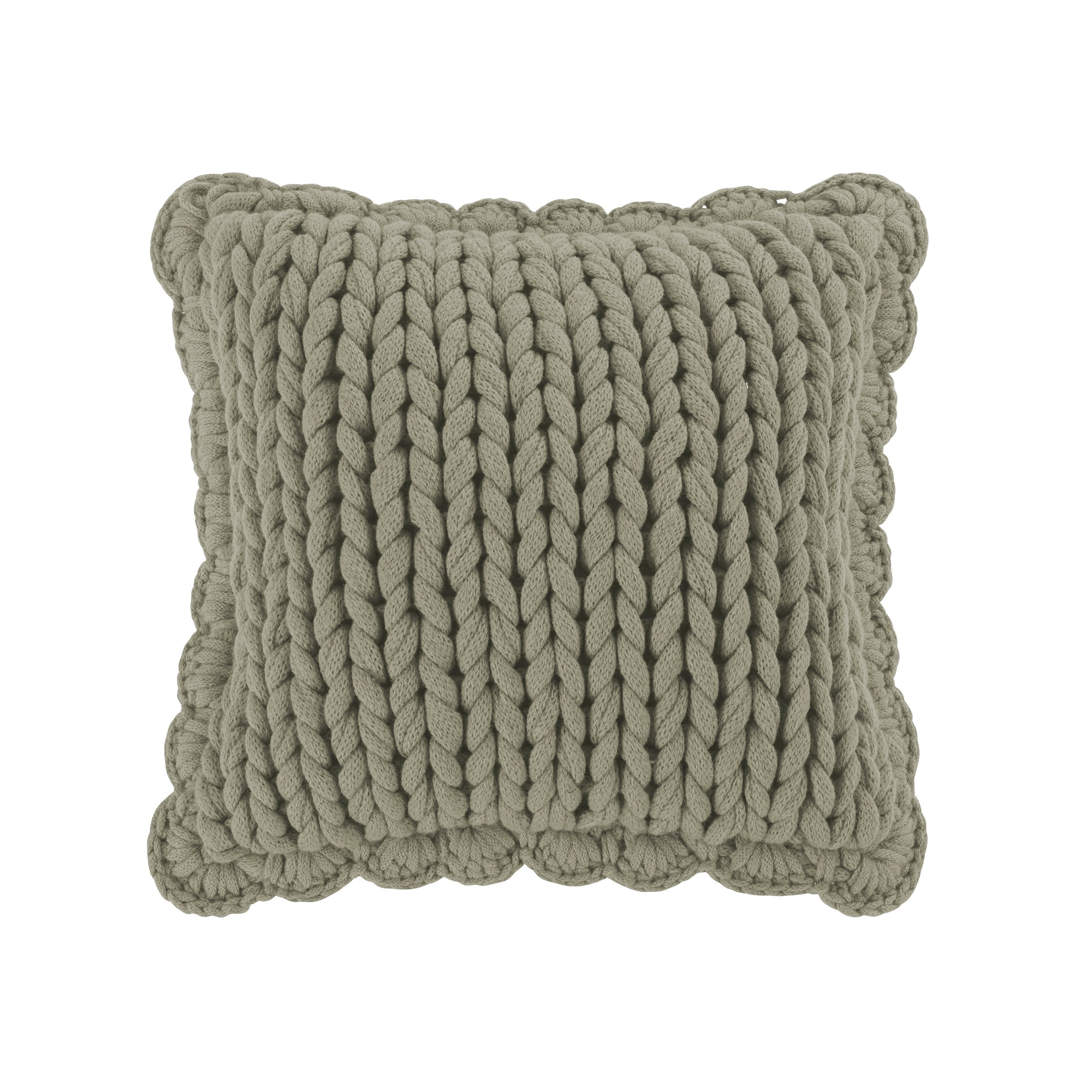 Your Lifestyle by Donna Sharp Chunky Knitted Decorative Pillow Sage