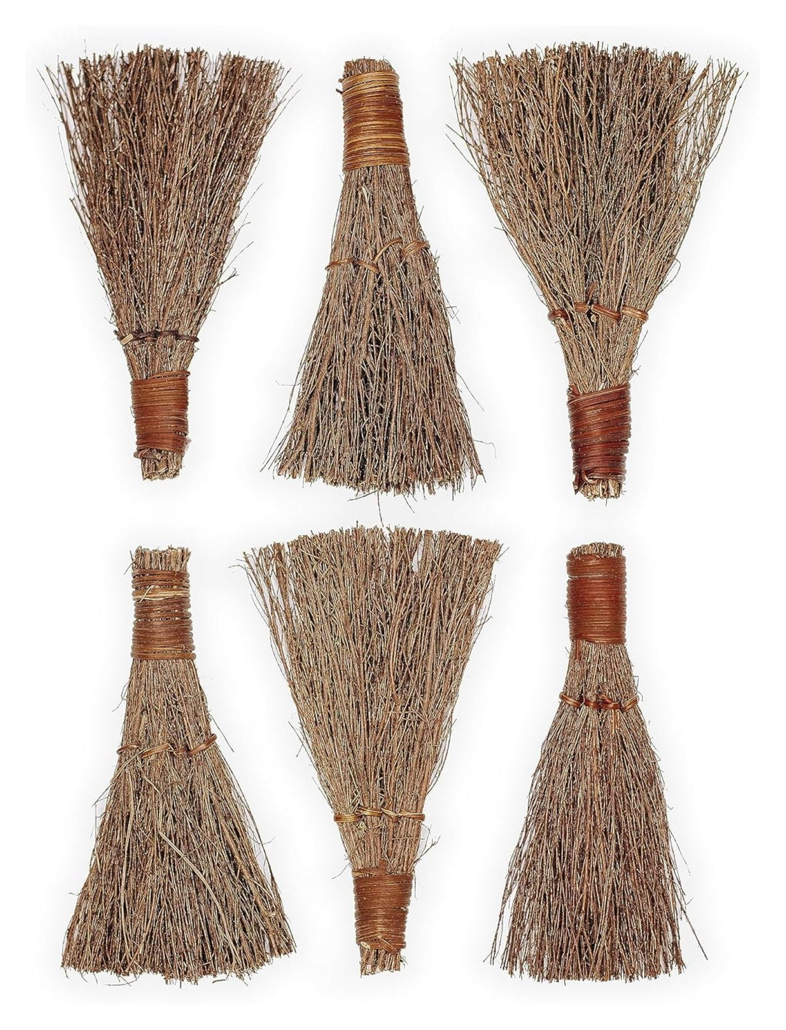 Cinnamon Scented Broom (6-Pack) - 6" Heather Broom - Holiday Decor