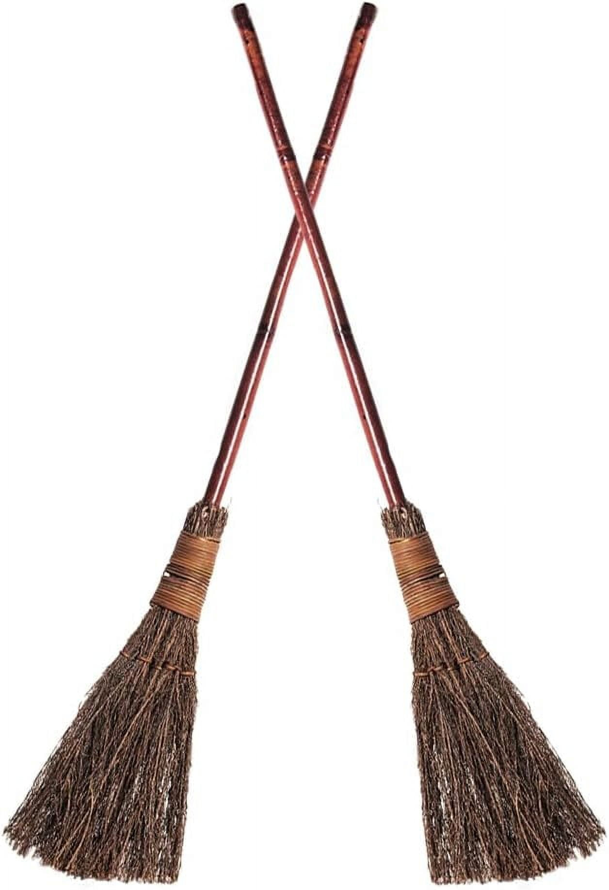 36 in. Classic Cinnamon Bamboo Handle Scented Broom (2-Pack)