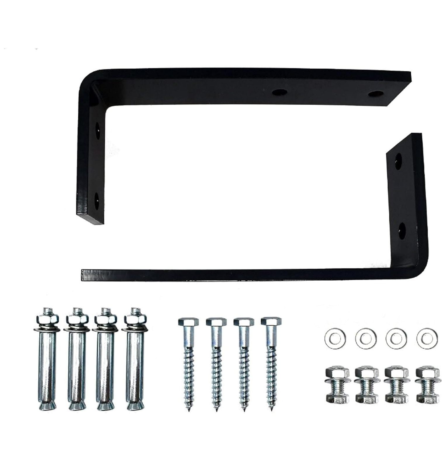 Dark Gray Steel Ceiling Bracket Set for Half Cassette Awnings