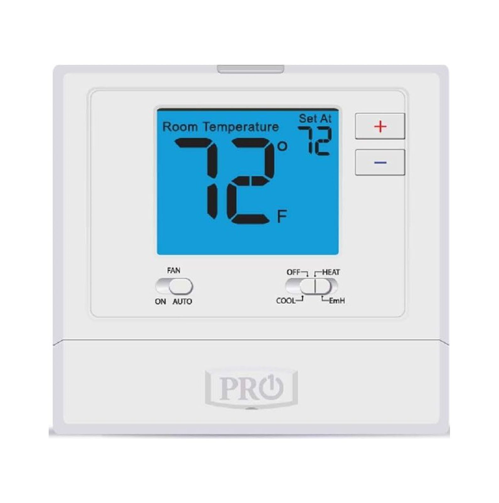 Pro1 T721 White Digital Non-Programmable Heat Pump Thermostat