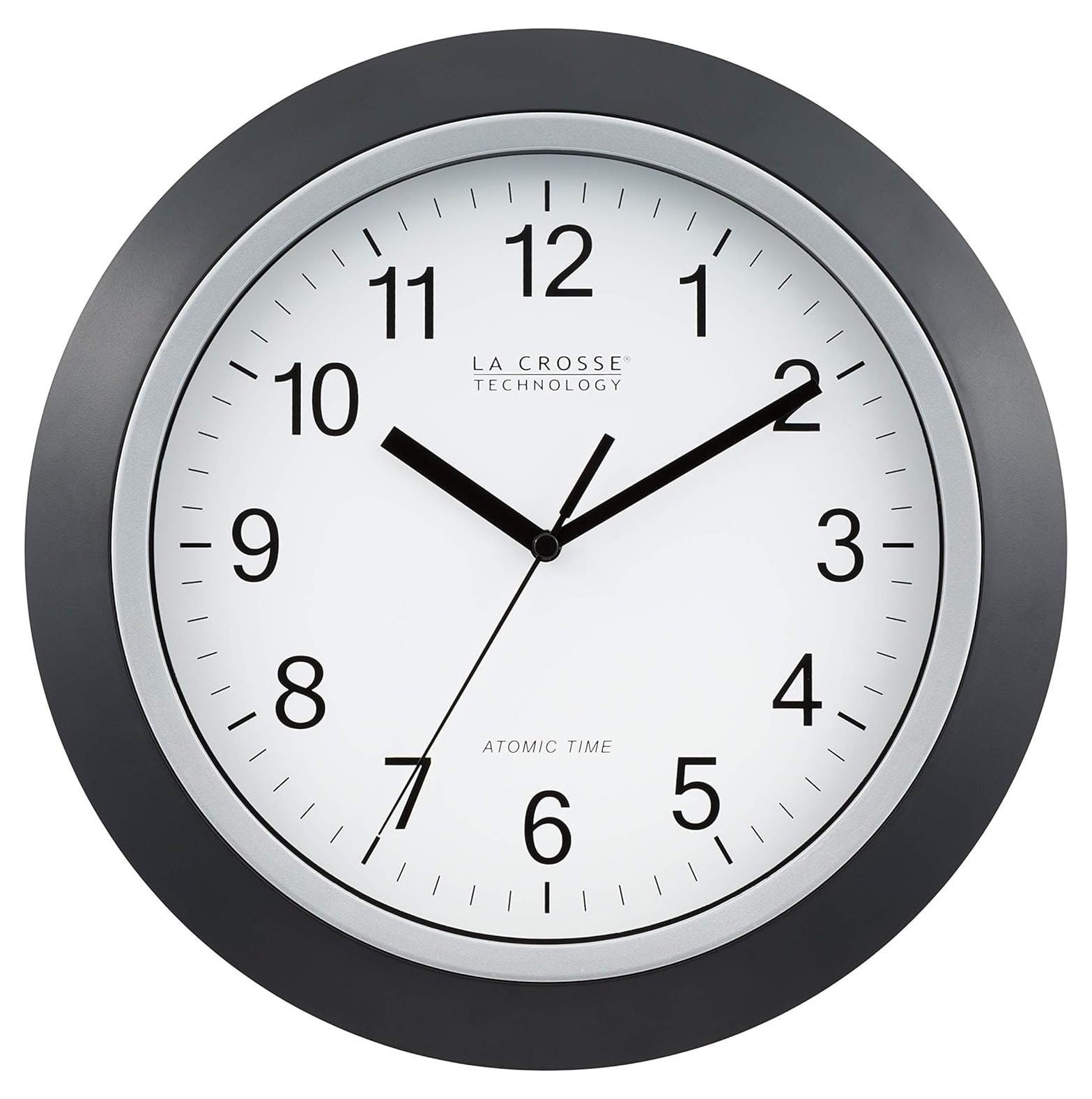 La Crosse Technology WT-3129B 12 Inch Atomic Analog Wall Clock -Black
