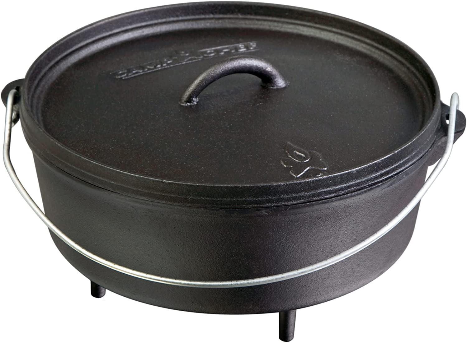Camp Chef Classic 10" Seasoned Cast Iron Dutch Oven, SDO10, 4 quart