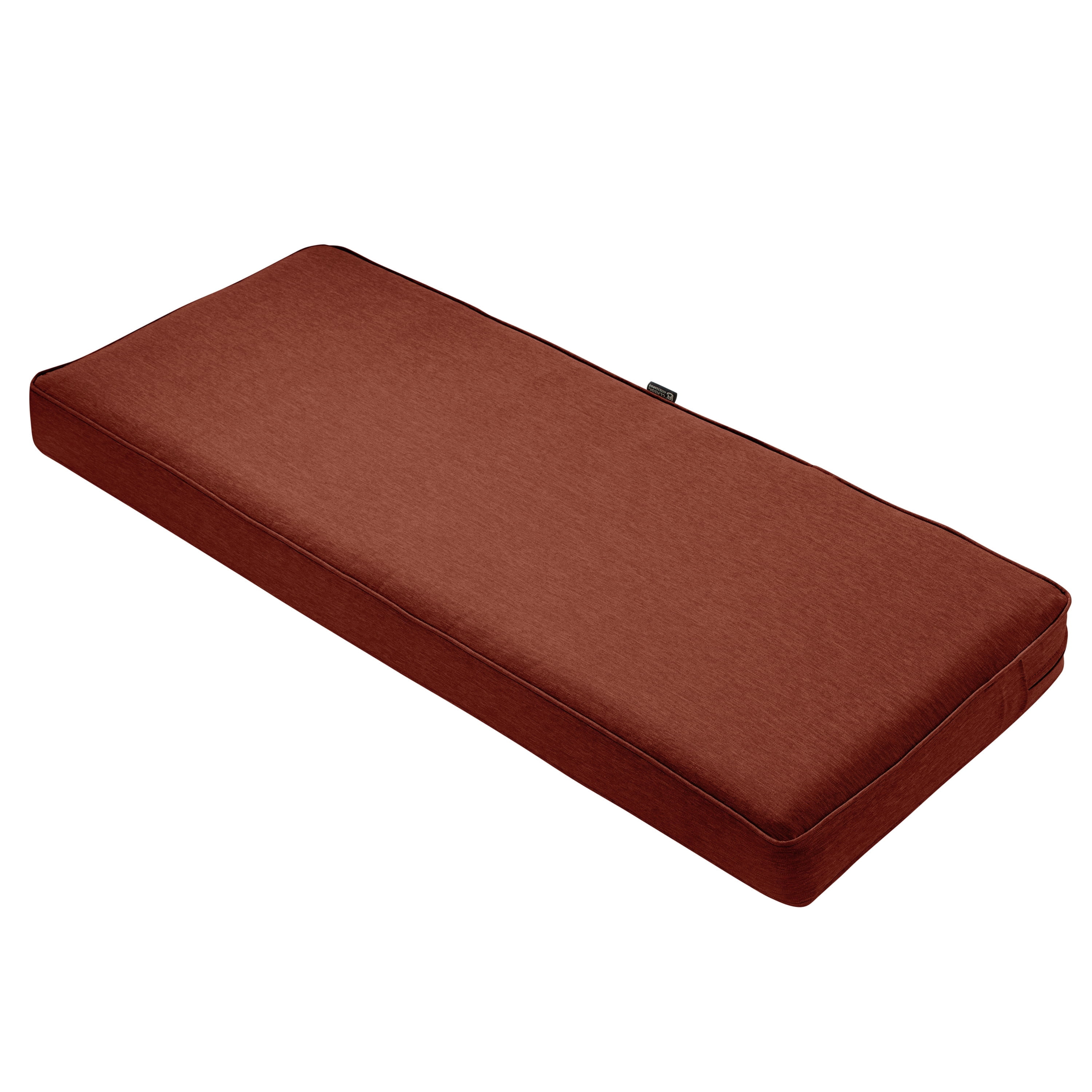 Classic Accessories Montlake FadeSafe Water-Repellent 48 x 18 x 3 Inch Outdoor Bench Cushion, Heather Henna