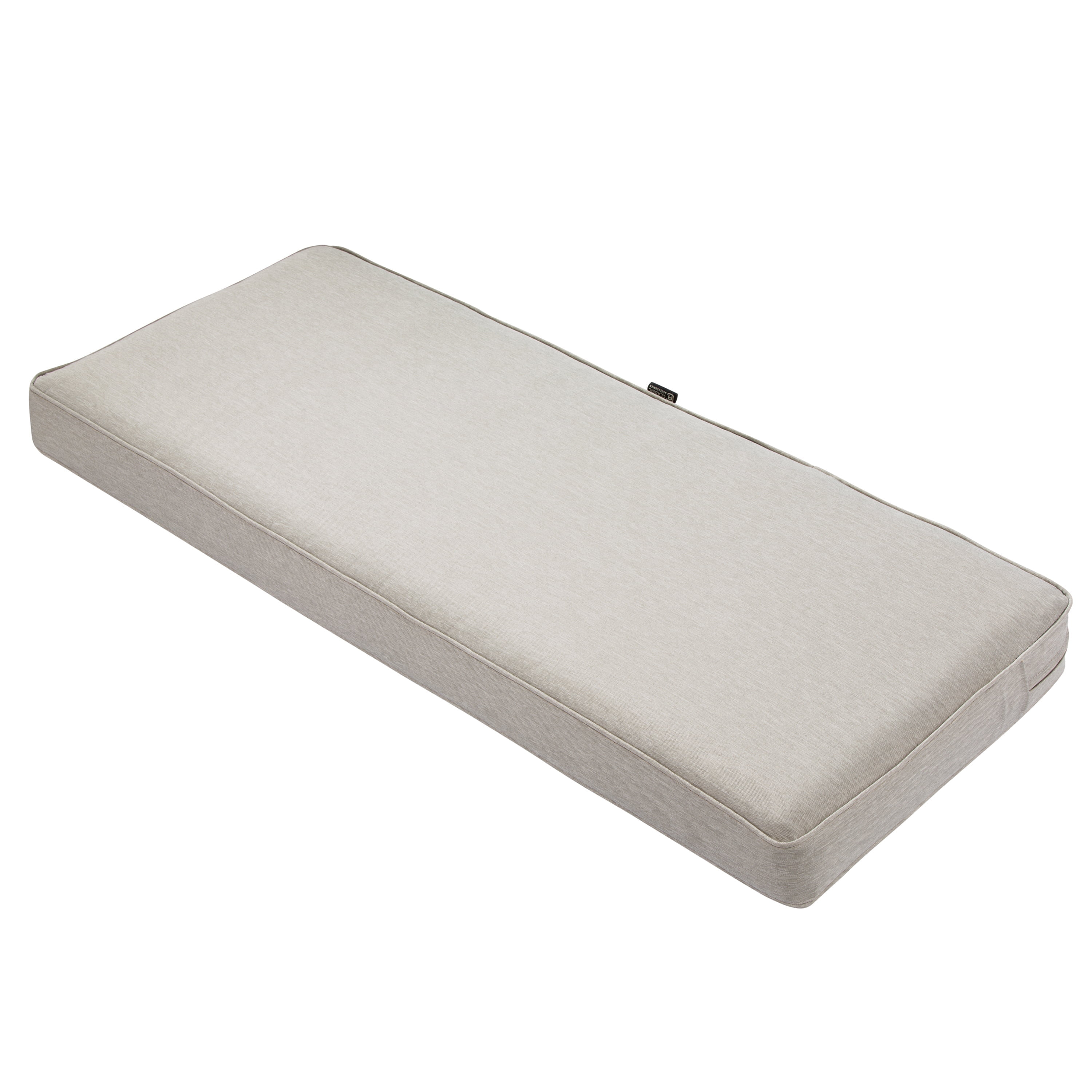 Classic Accessories Montlake FadeSafe Water-Repellent 48 x 18 x 3 Inch Outdoor Bench Cushion, Heather Grey