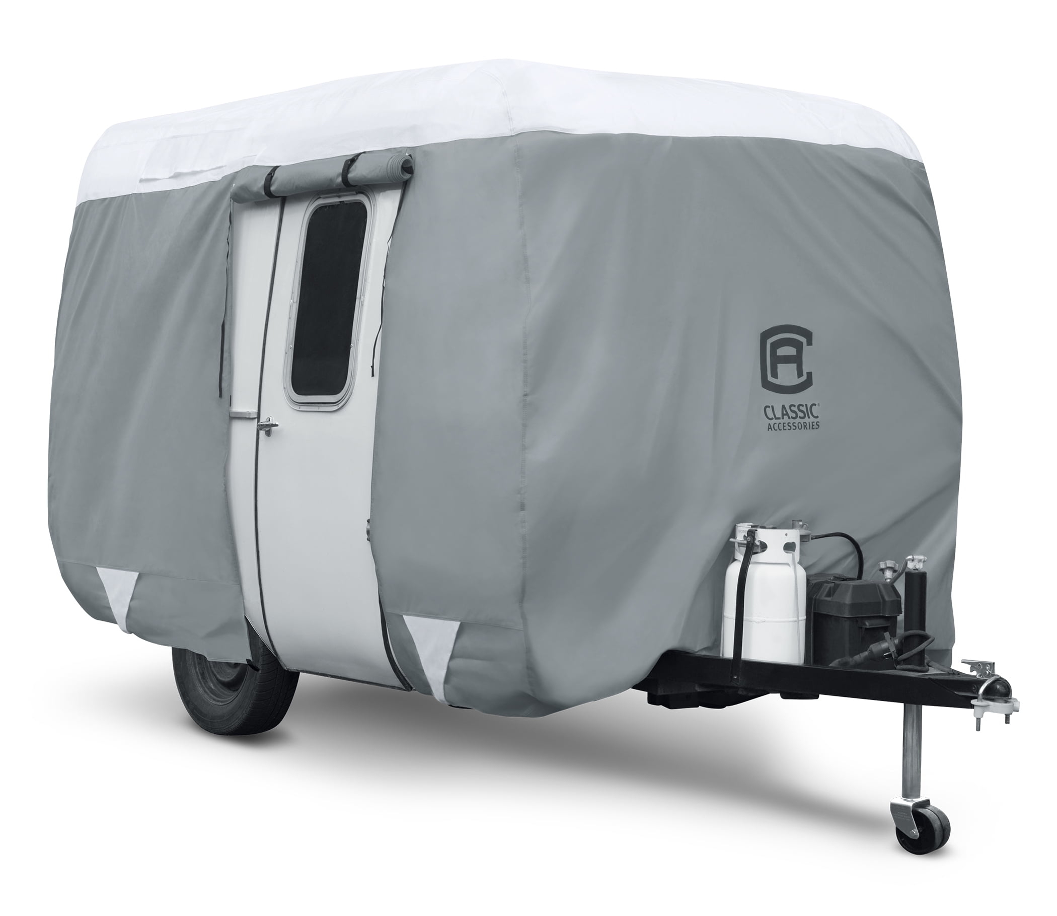 Classic Accessories OverDrive PolyPRO 3 Molded Fiberglass Travel Trailer Cover, Fits 10-13' Trailers