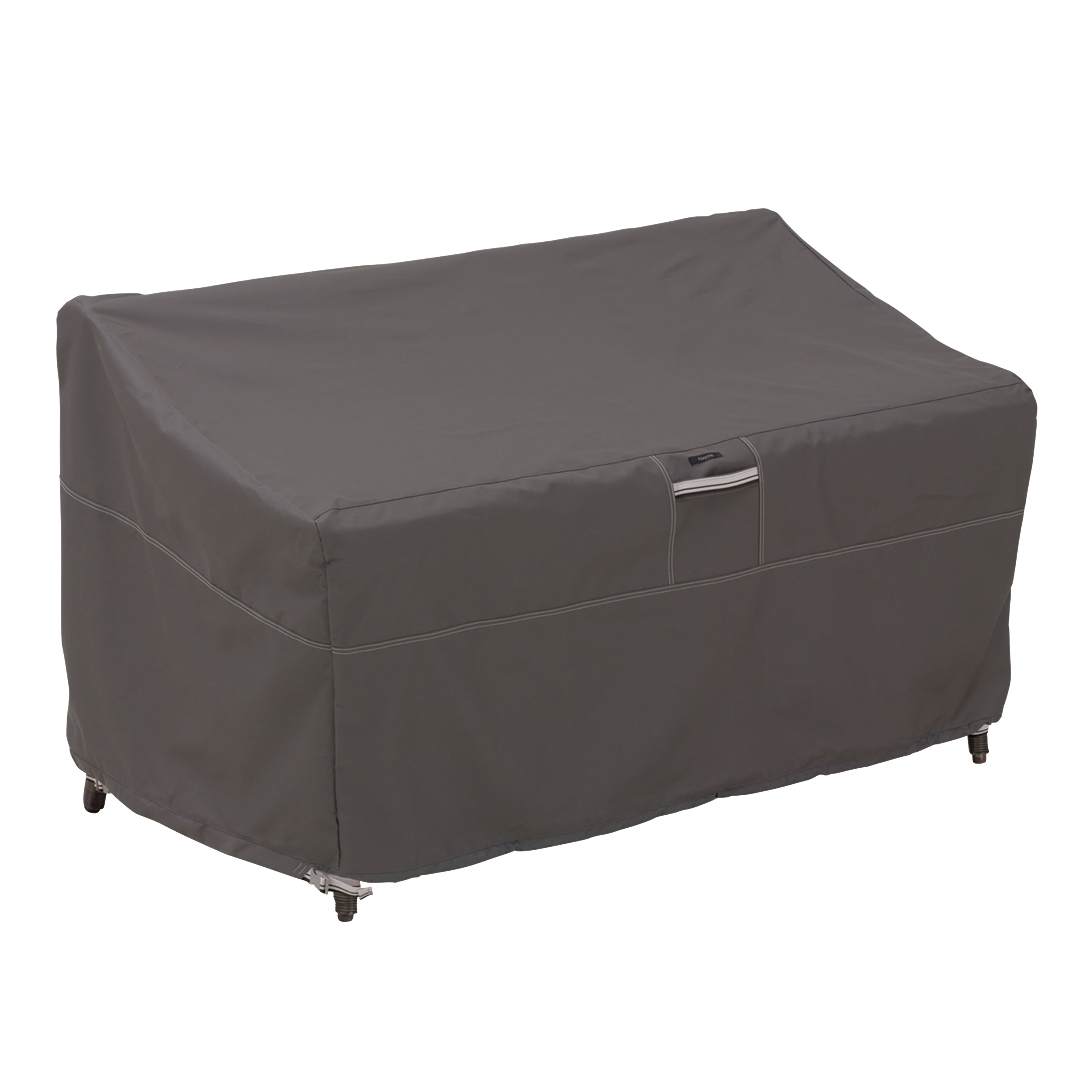 Classic Accessories Ravenna® Patio Loveseat Cover - Premium Outdoor Furniture Cover with Water Resistant Fabric, Small (55-149-025101-EC)