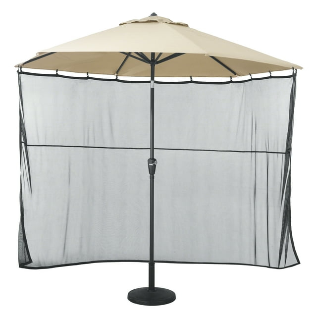 Classic Accessories Universal Patio Umbrella Shade Screen, Black