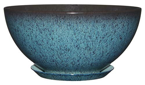 Classic Home and Garden 9010D-375R 10" Rosie Bowl Planter, Indigo Speckle