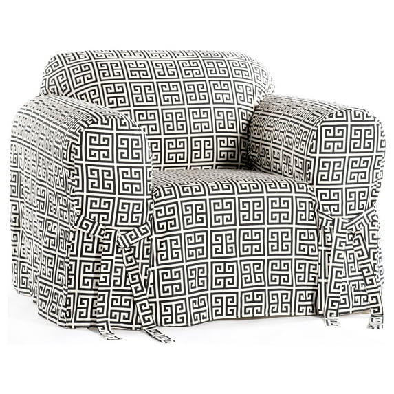 Mercer41 Cotton Box Cushion Armchair Slipcover