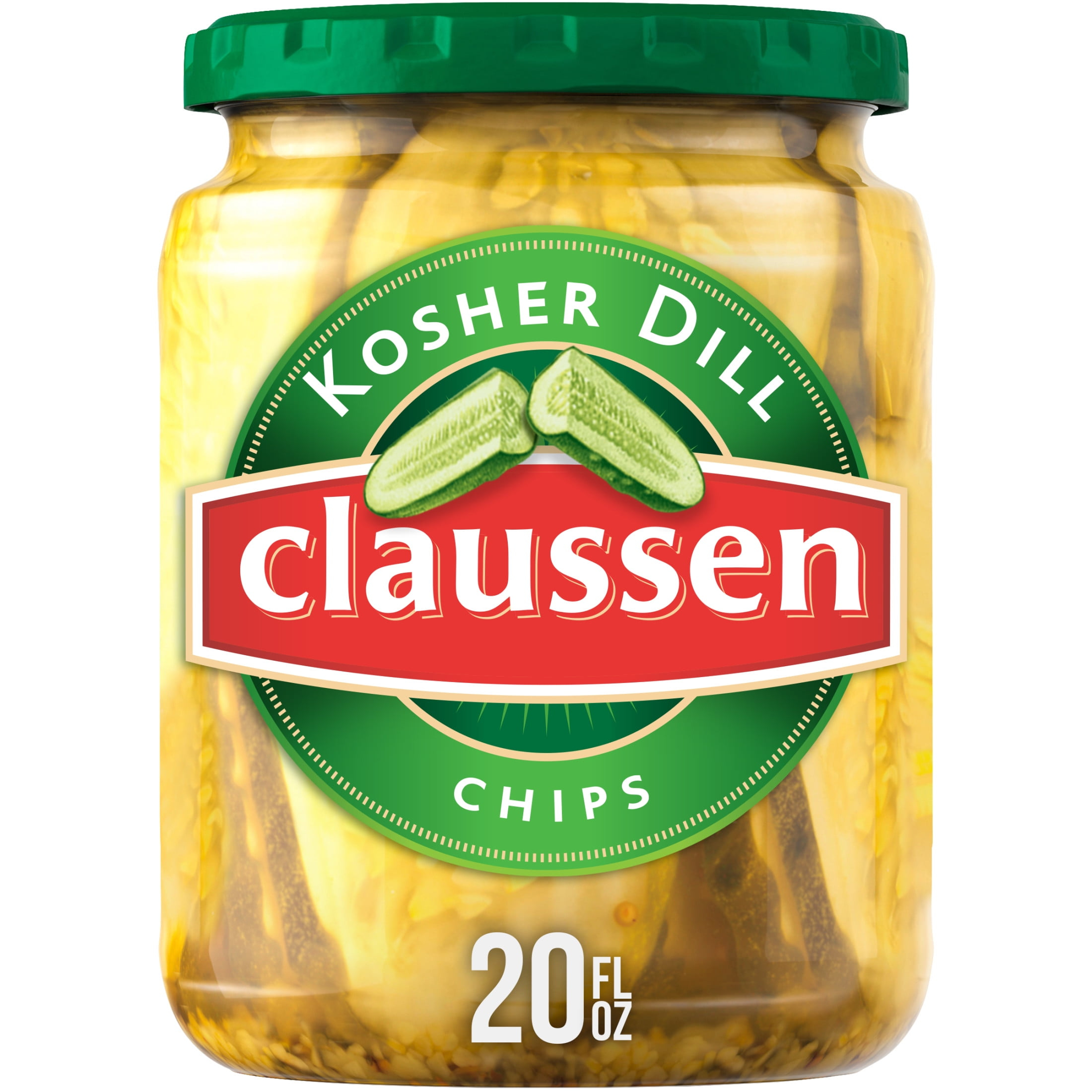 Claussen Kosher Dill Pickle Chips, 20 fl. oz. Jar