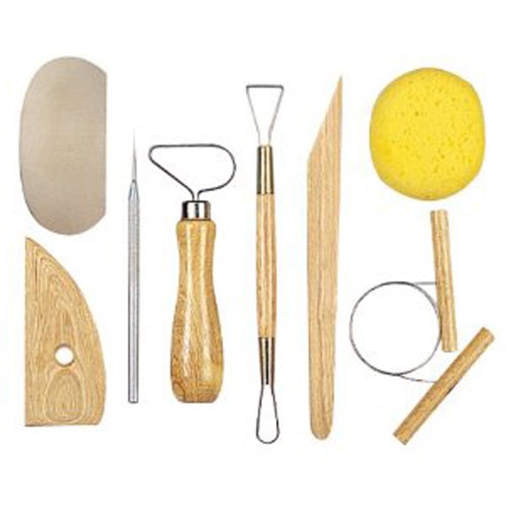 Clay Pottery Tool Kits 8 Pc T Ceramics Wax Carving Sculpting Molding