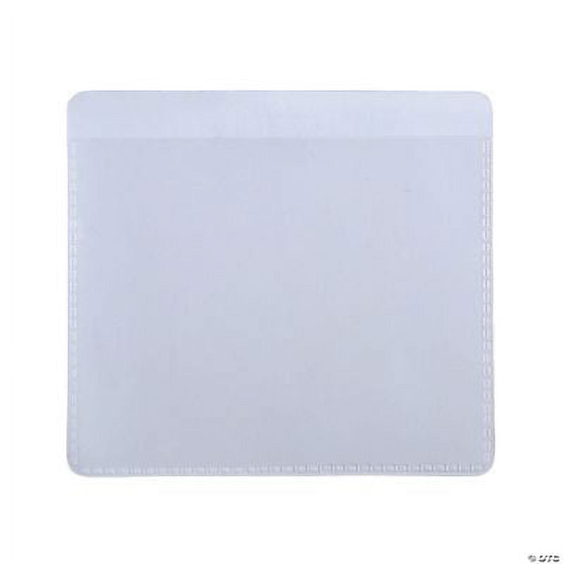 Clear Self-Adhesive Labeling Pockets., Classroom, Educational, 25 Pieces
