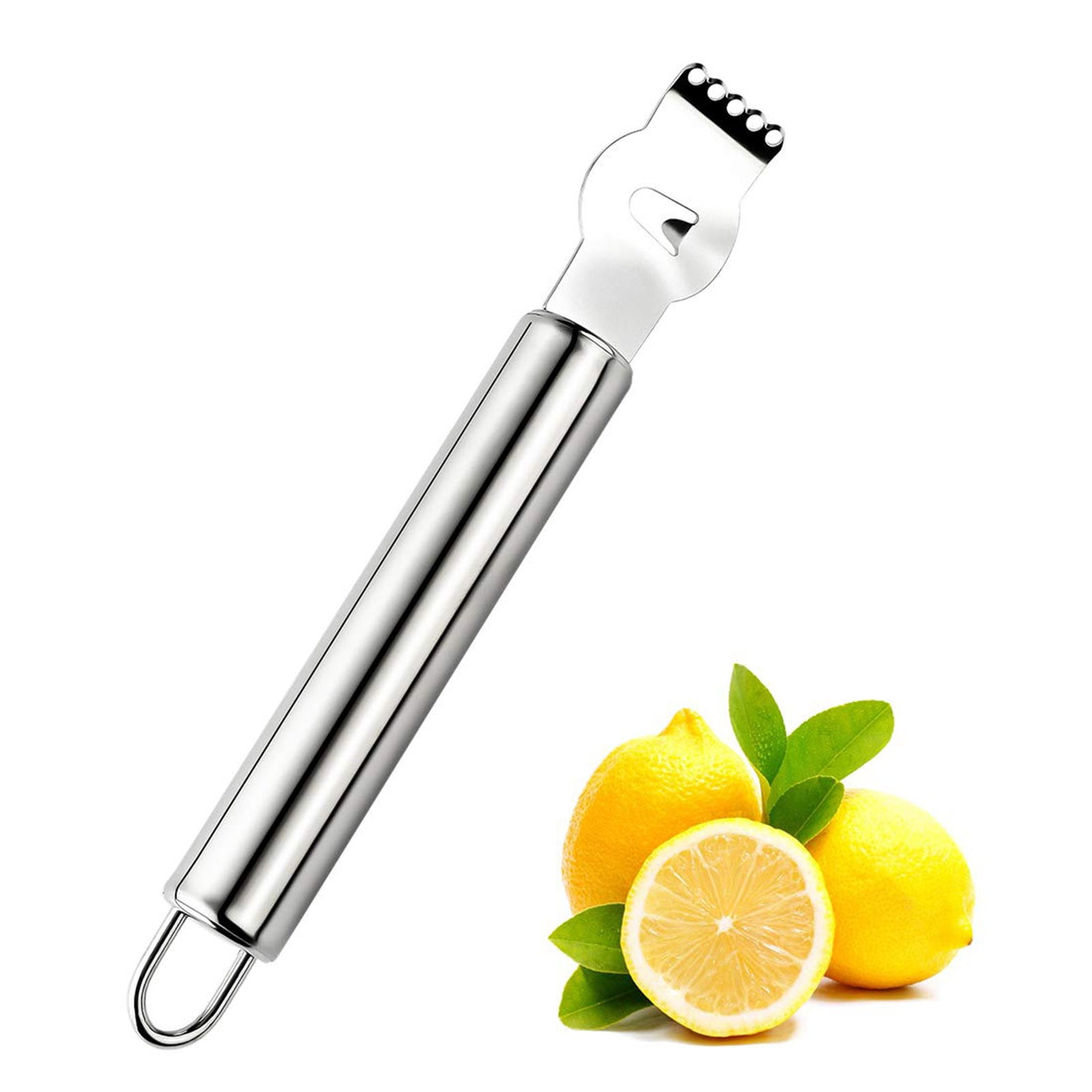 Clearance! Toyeng Stainless Steel, Stainless Grater Zester Orange Peeler With Channel Orange Kitchen Peeler Tool With, Stainless Steel Lemon Grater*1(Silver)