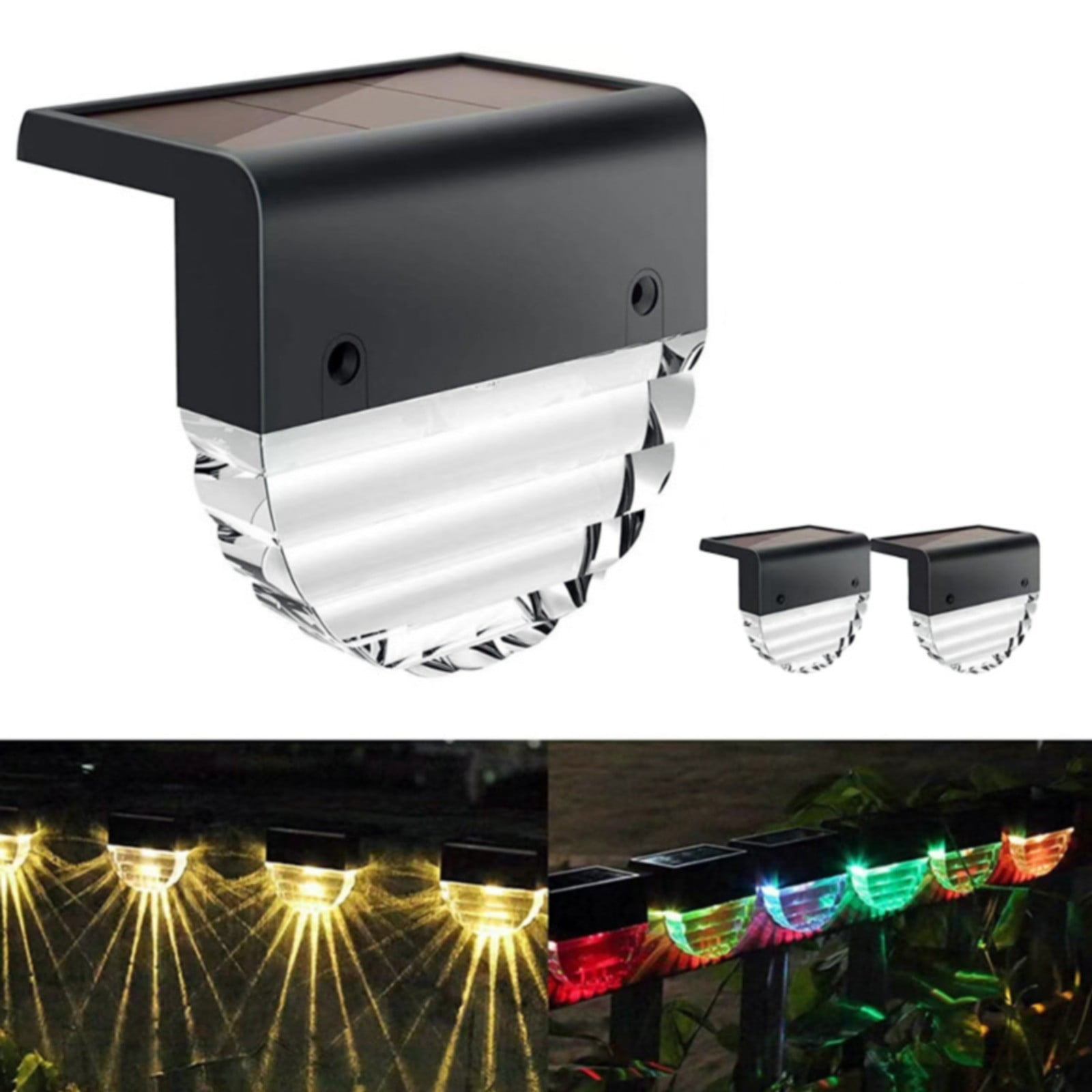 Clearance Sale! Lssam Garden Lamp Outdoor Solar Lamp 6 Solar Lights For Outdoor Garden LED Garden Lights For Patio Decoration Terrace Passageway Steps And Stairs 2 Mode LED Warm White/color Lighting