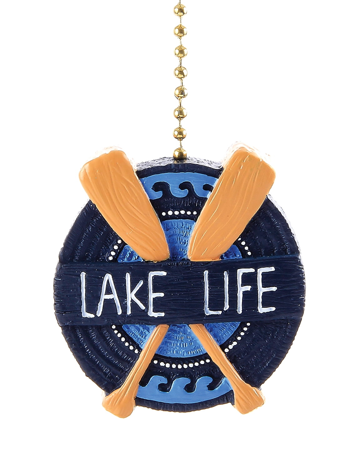 Clementine Design Lake Life Oars Ceiling Fan Light Dimensional Pull Resin
