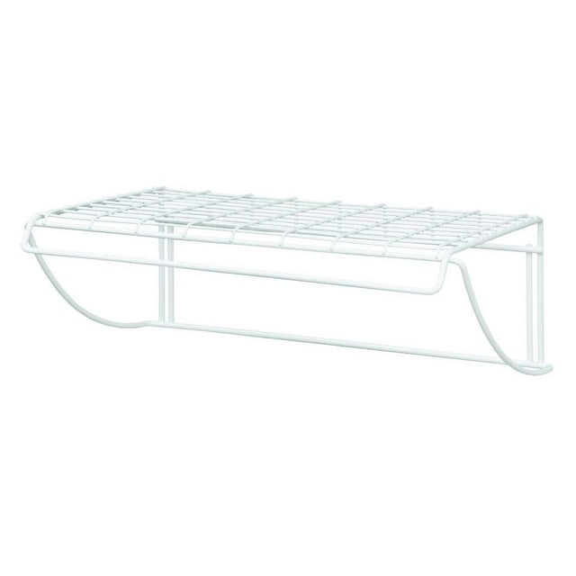 ClosetMaid 8278 18-Inch Wide Laundry Utility Hanger Shelf , White