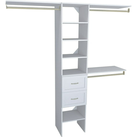 Closetmaid Ss16-Cos2dr Suitesymphony 6 To 9 Foot Wide Closet System Kit - White