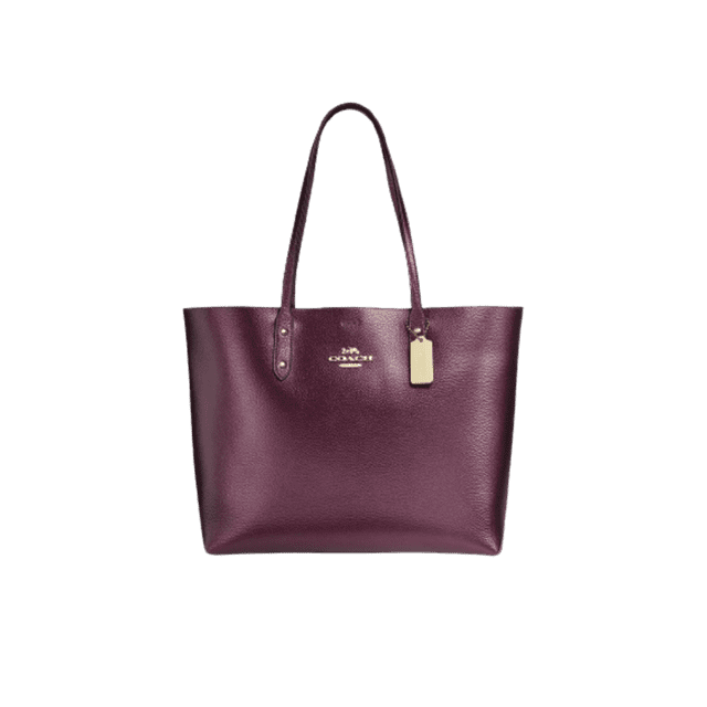 Coach Town Tote in IM/Wine