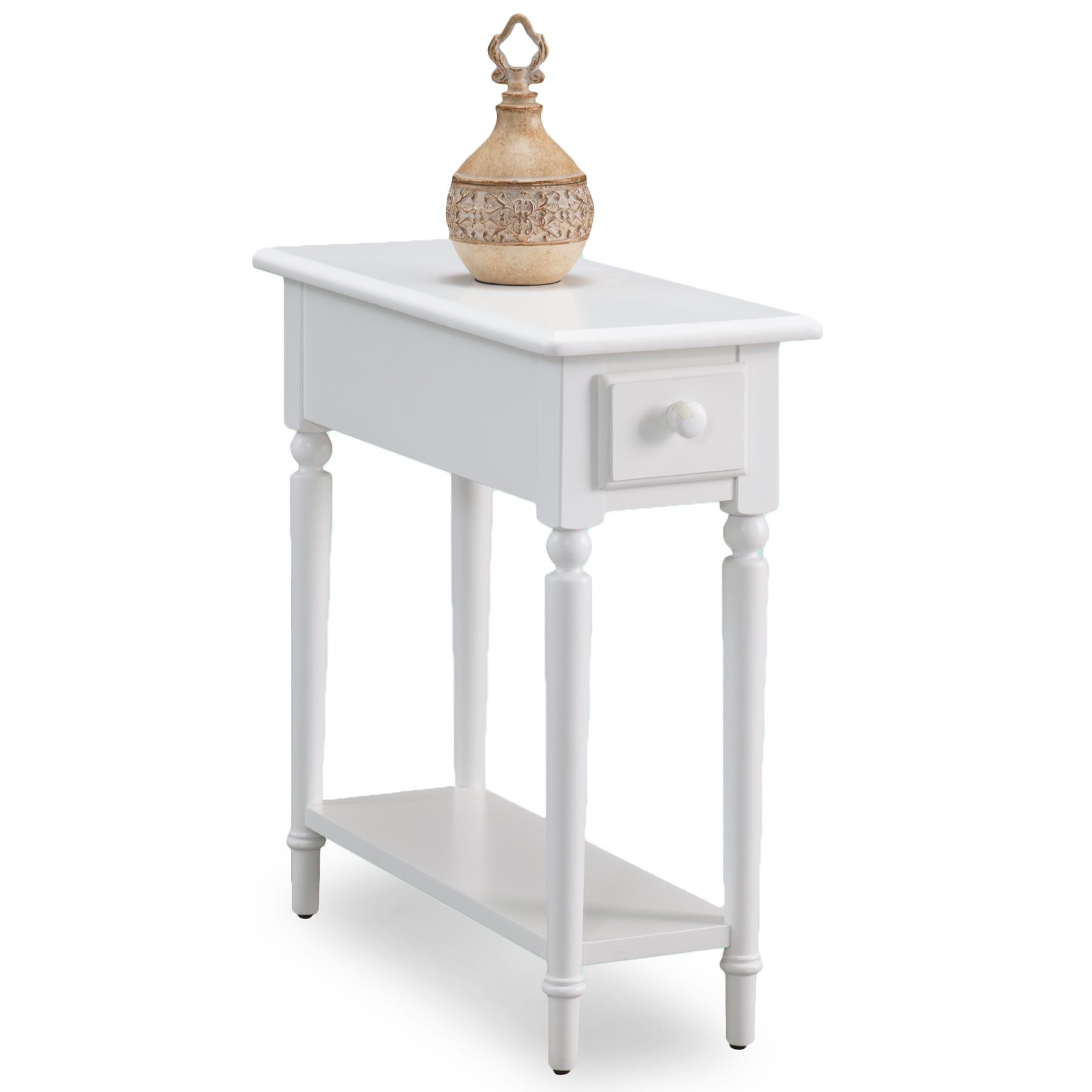 Coastal Narrow Side Table in Orchid White