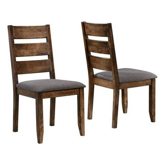Coaster Alston Ladder Back Wood Dining Chair in Nutmeg