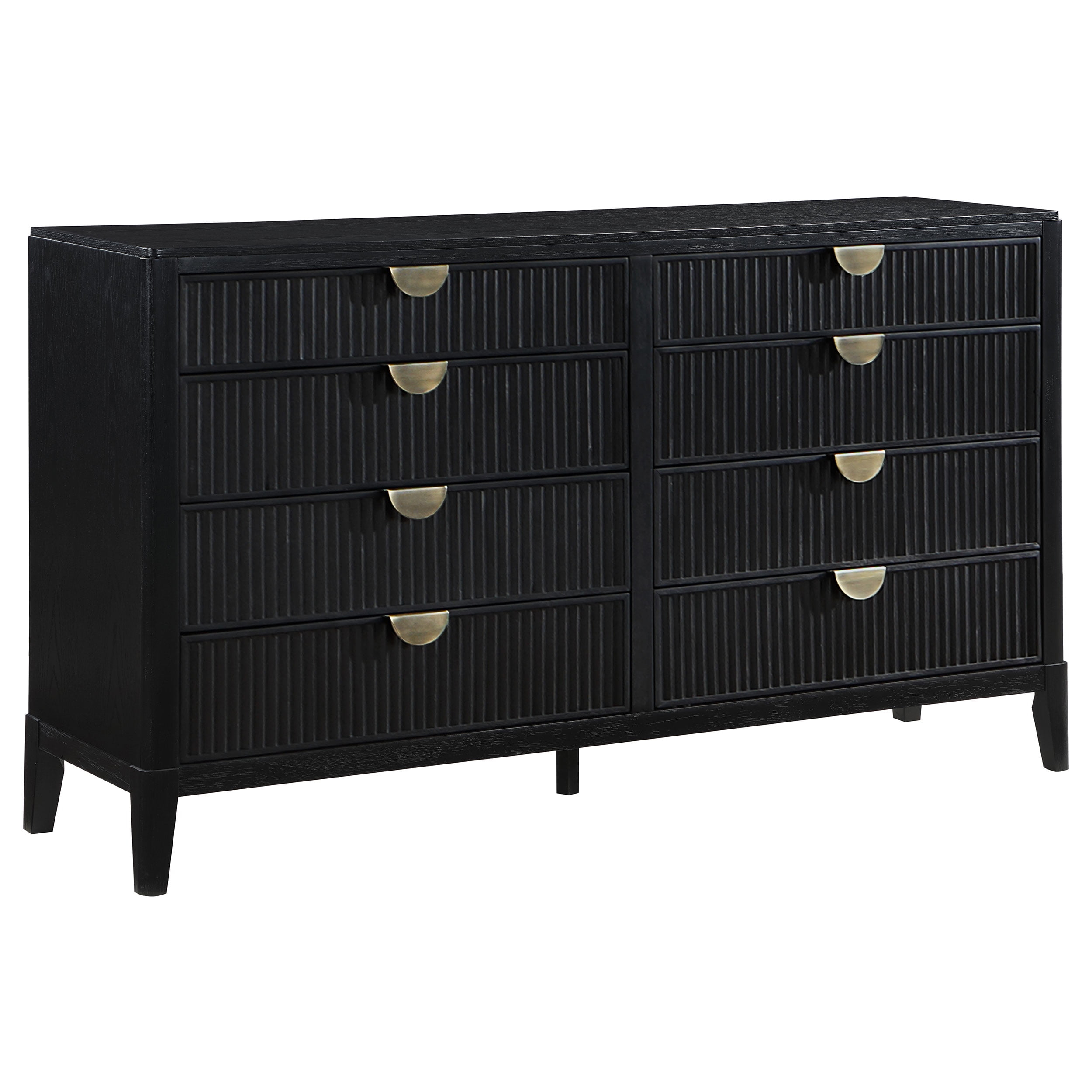 Coaster Brookmead 8-drawer Rectangular Wood Bedroom Dresser Black