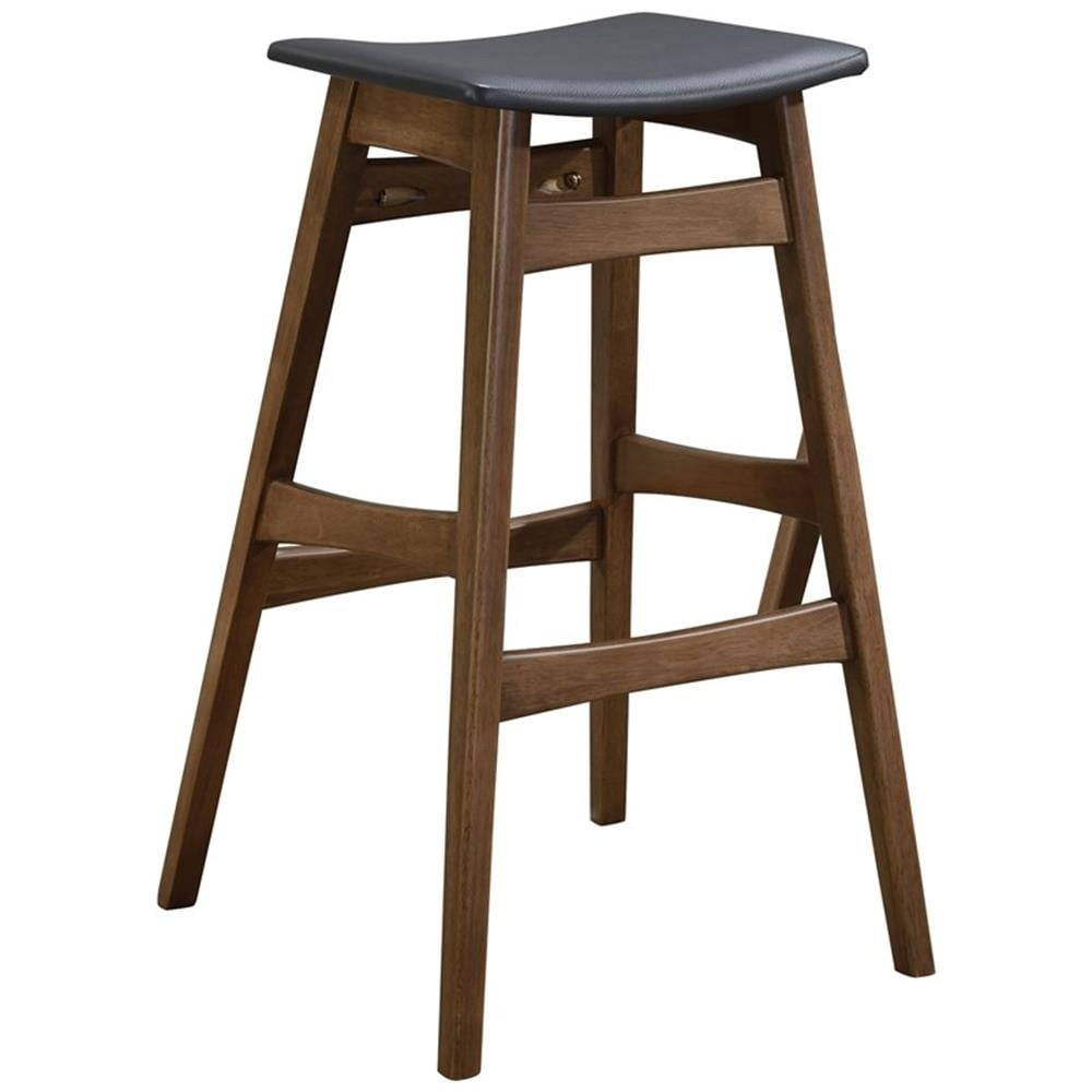 Coaster Mid-Century Modern Bar Stool, Walnut Finish