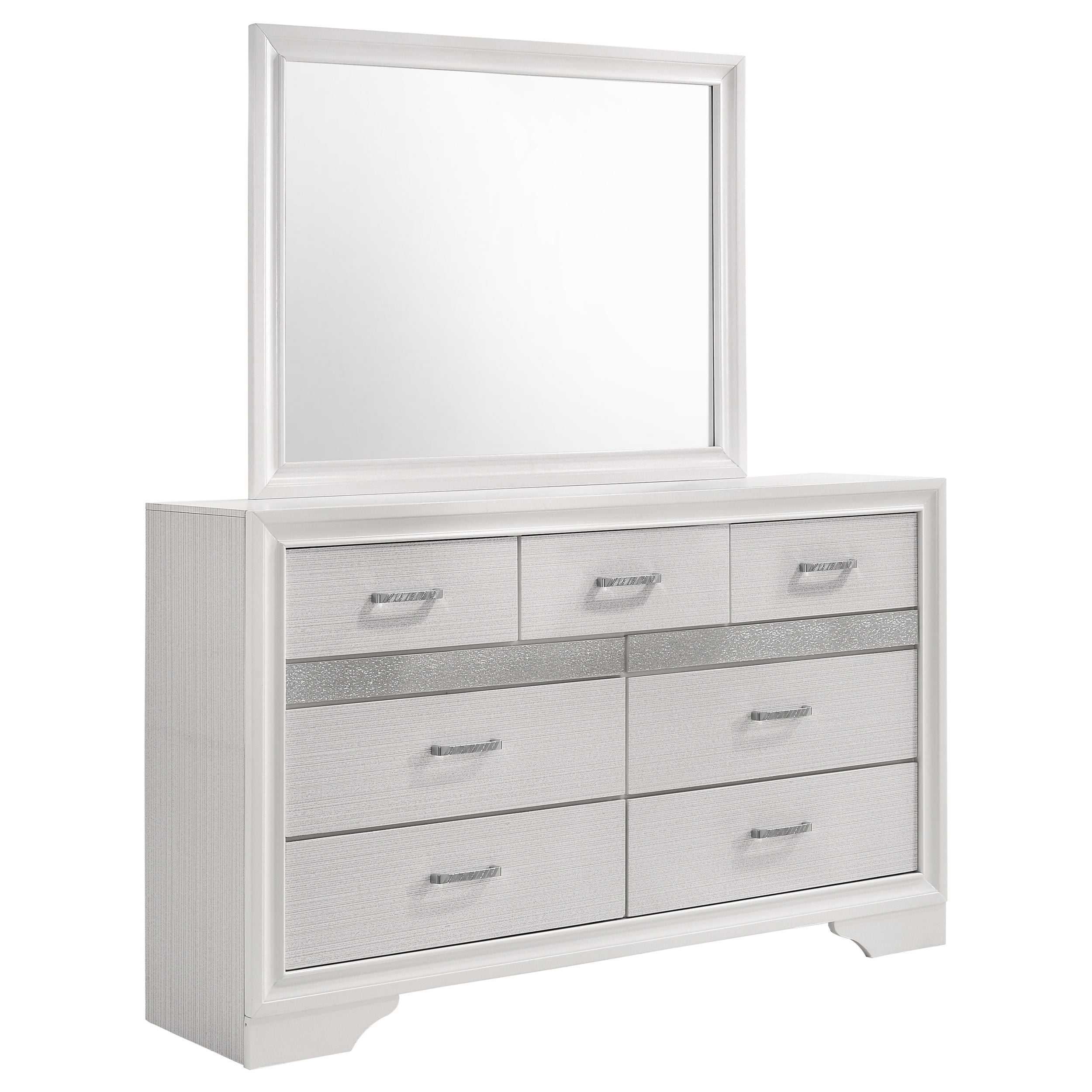 Coaster Miranda 7-drawer Wood Dresser with Mirror White