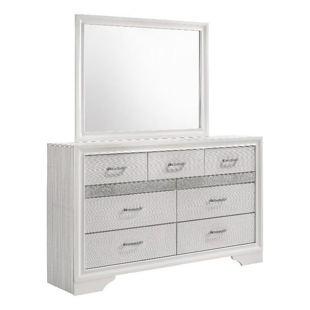 Coaster Miranda 7-drawer Wood Dresser with Mirror White