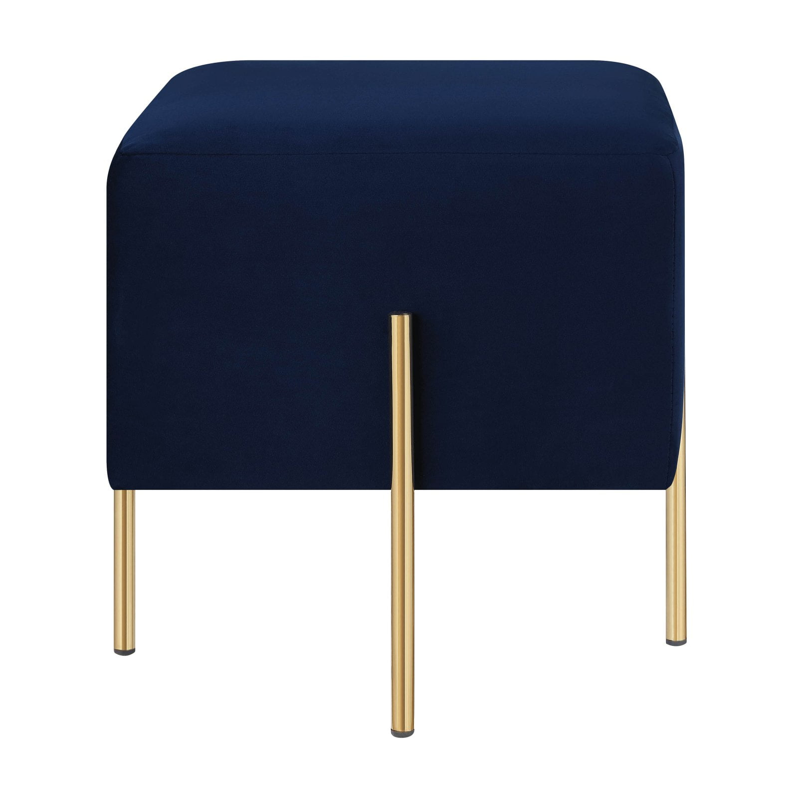 Coaster Modern Blue Velvet Ottoman 910230