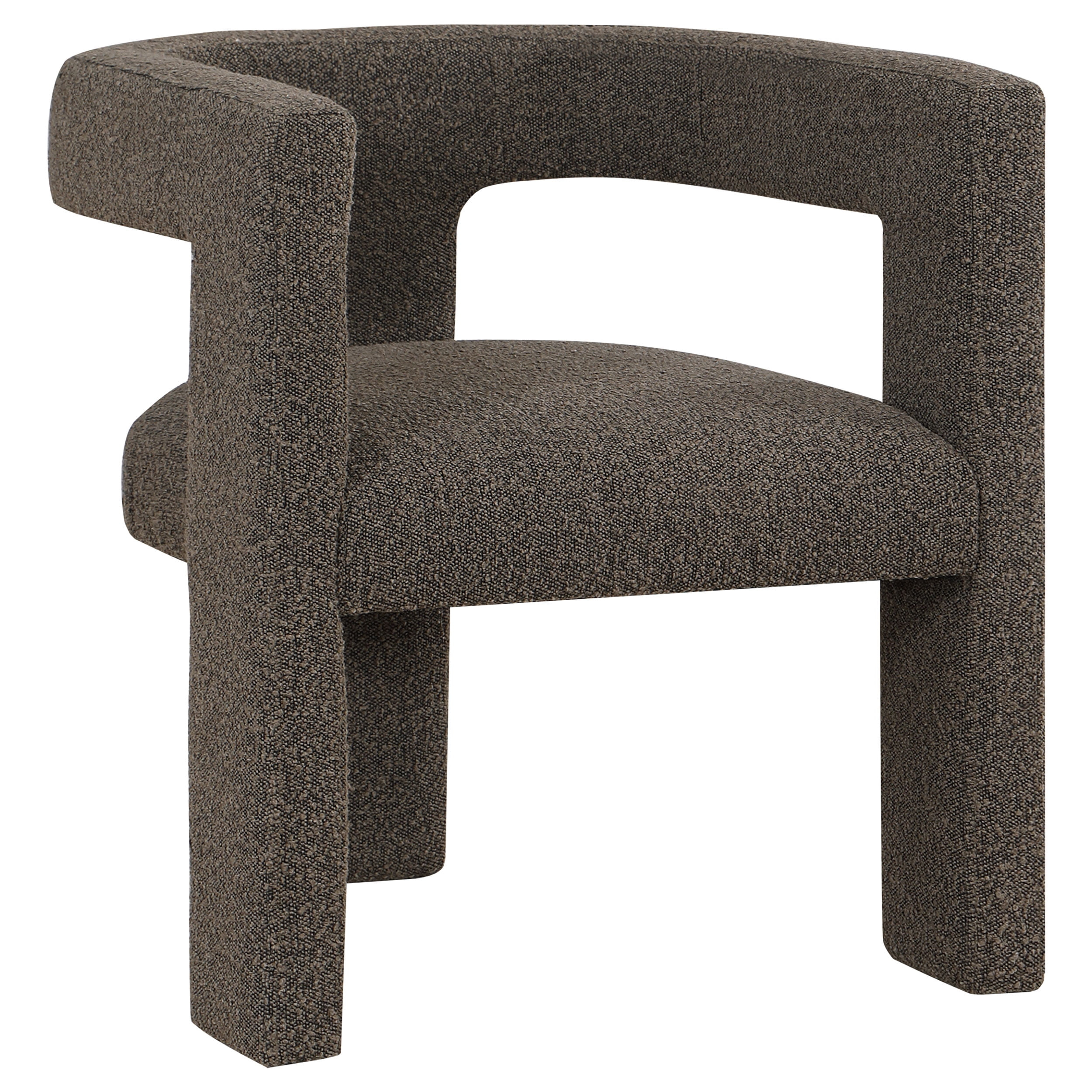 Coaster Petra Modern Fabric Upholstered Accent Side Chair Chocolate Brown