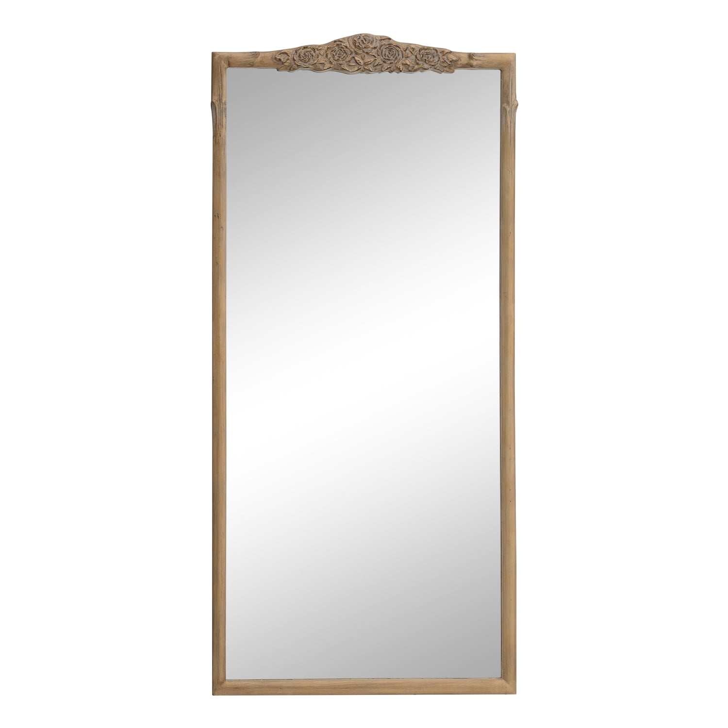 Coaster Sylvie Traditional French Provincial Mirror Floor Mirror - Vintage Gold