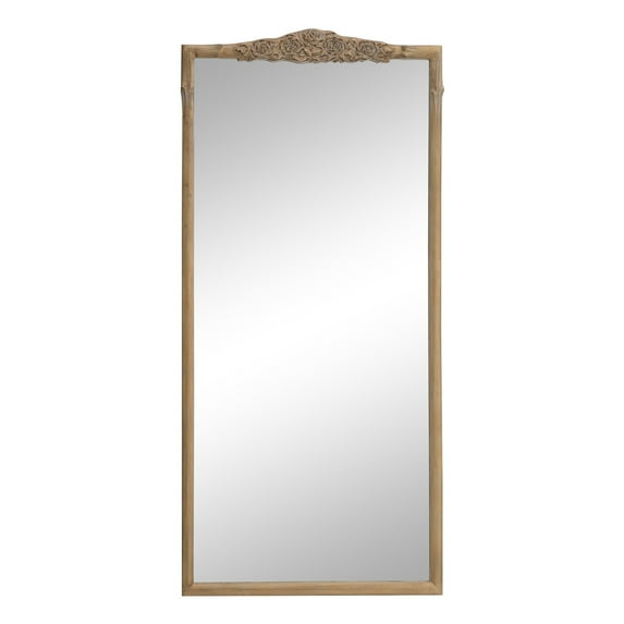 Coaster Sylvie Traditional French Provincial Mirror Floor Mirror - Vintage Gold