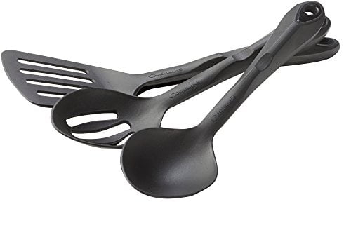Coghlan's Nylon Utensil Set, 3-Piece Kitchen Set Includes Slotted Spoon, Spatula, and Serving Spoon, Dishwasher Safe