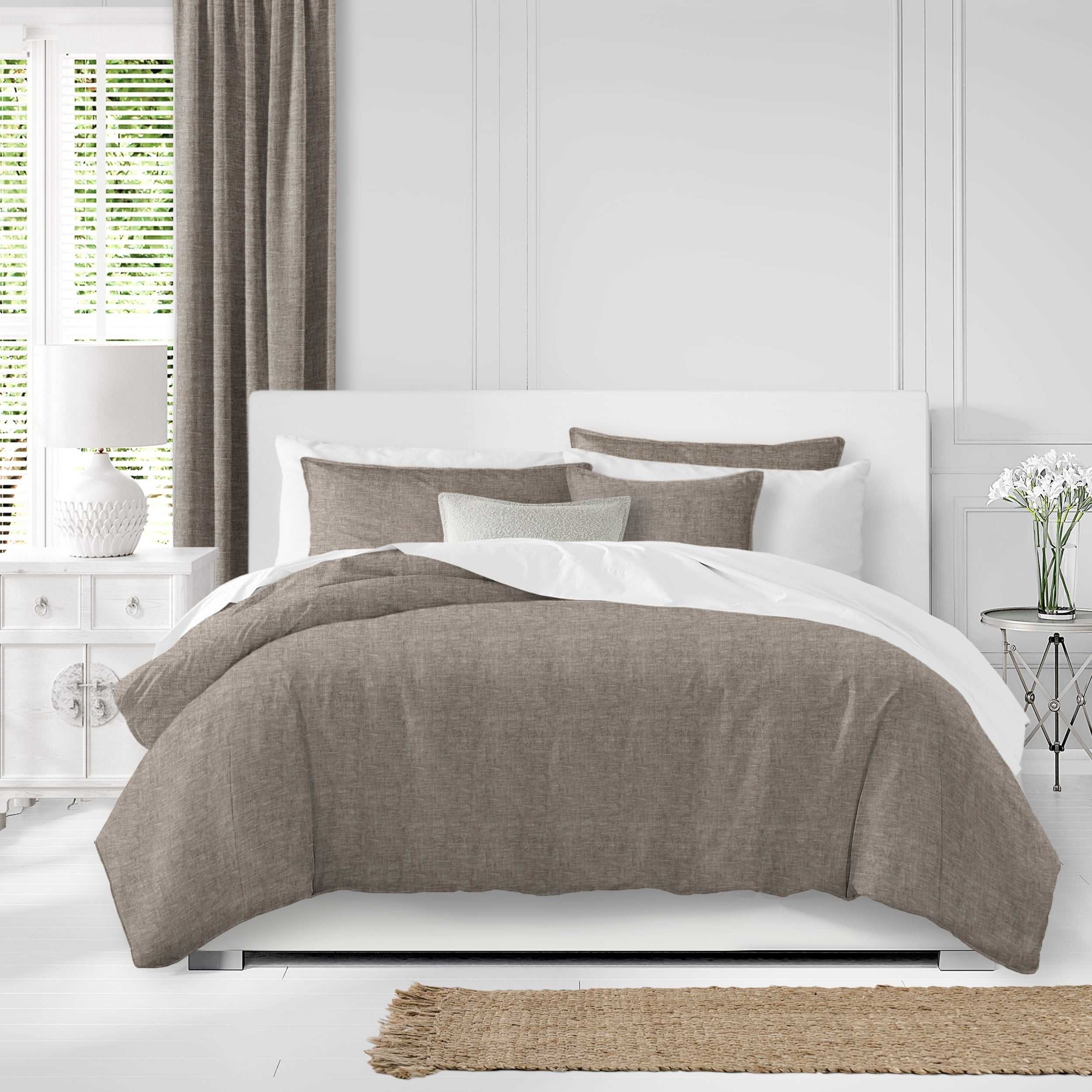 6ix Tailors Eclipse Natural Comforter & Pillow Sham Set. Twin