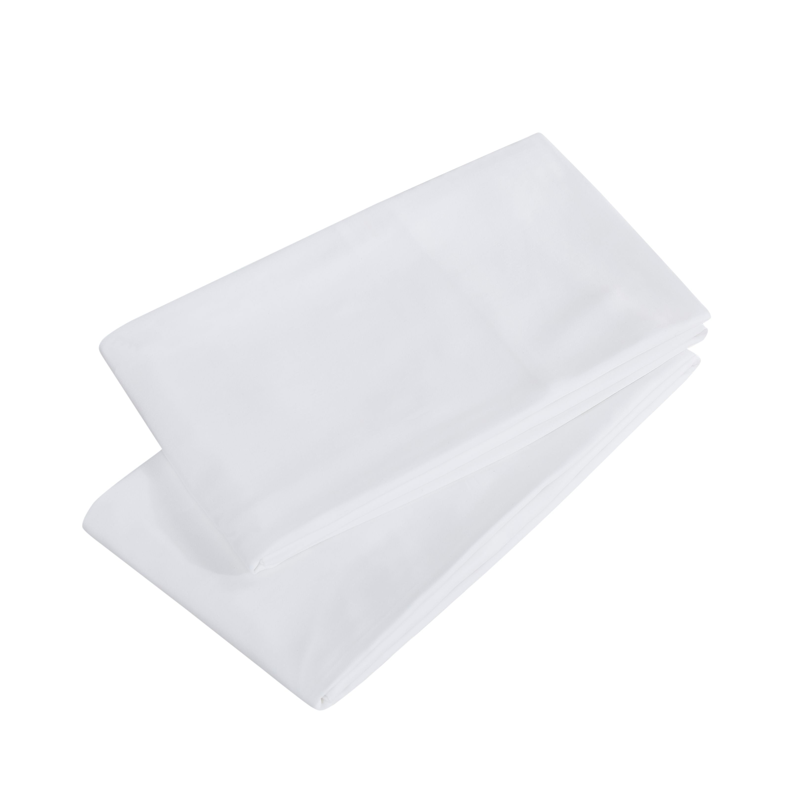 Coldest Bamboo King Pillowcases- Washable Cover Best for Breathable Cool Sleep Relief While Sleeping -Premium (Travel, White)