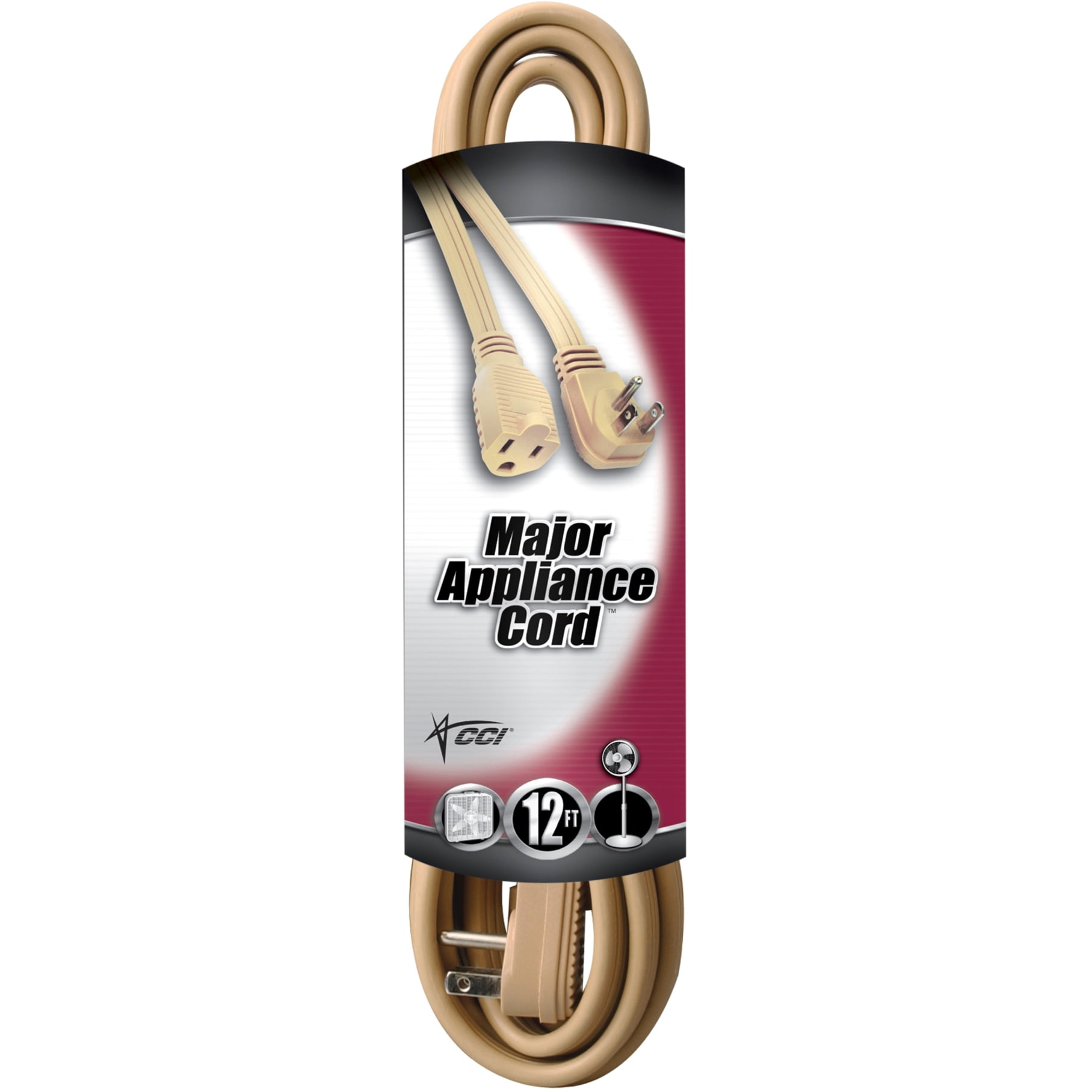 Coleman Cable 14/3 12' SPT-3 Air Conditioner Cord