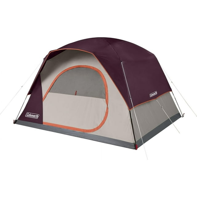 Coleman Skydome Tent with 5 Minute Setup, 2/4/6/8-Person Weatherproof Tent with Rainfly & Carry Bag, 20% More Headroom Than Traditional Canopies