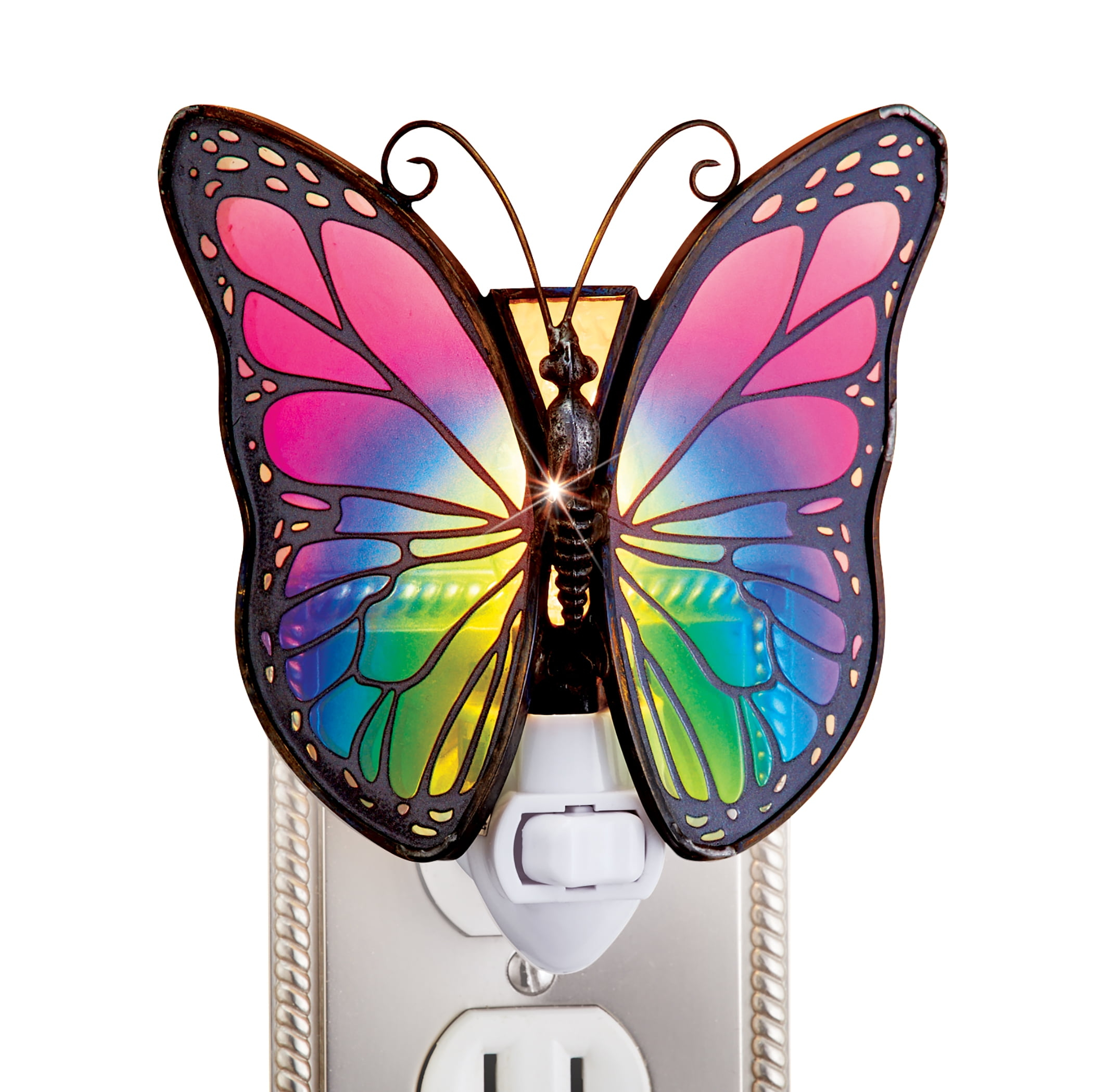 Winston Brands Colorful Butterfly Night Light