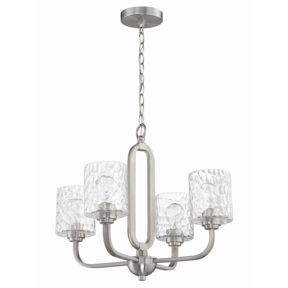 Collins 4 Light Chandelier-Brushed Polished Nickel Finish Bailey Street Home 139-Bel-4569690