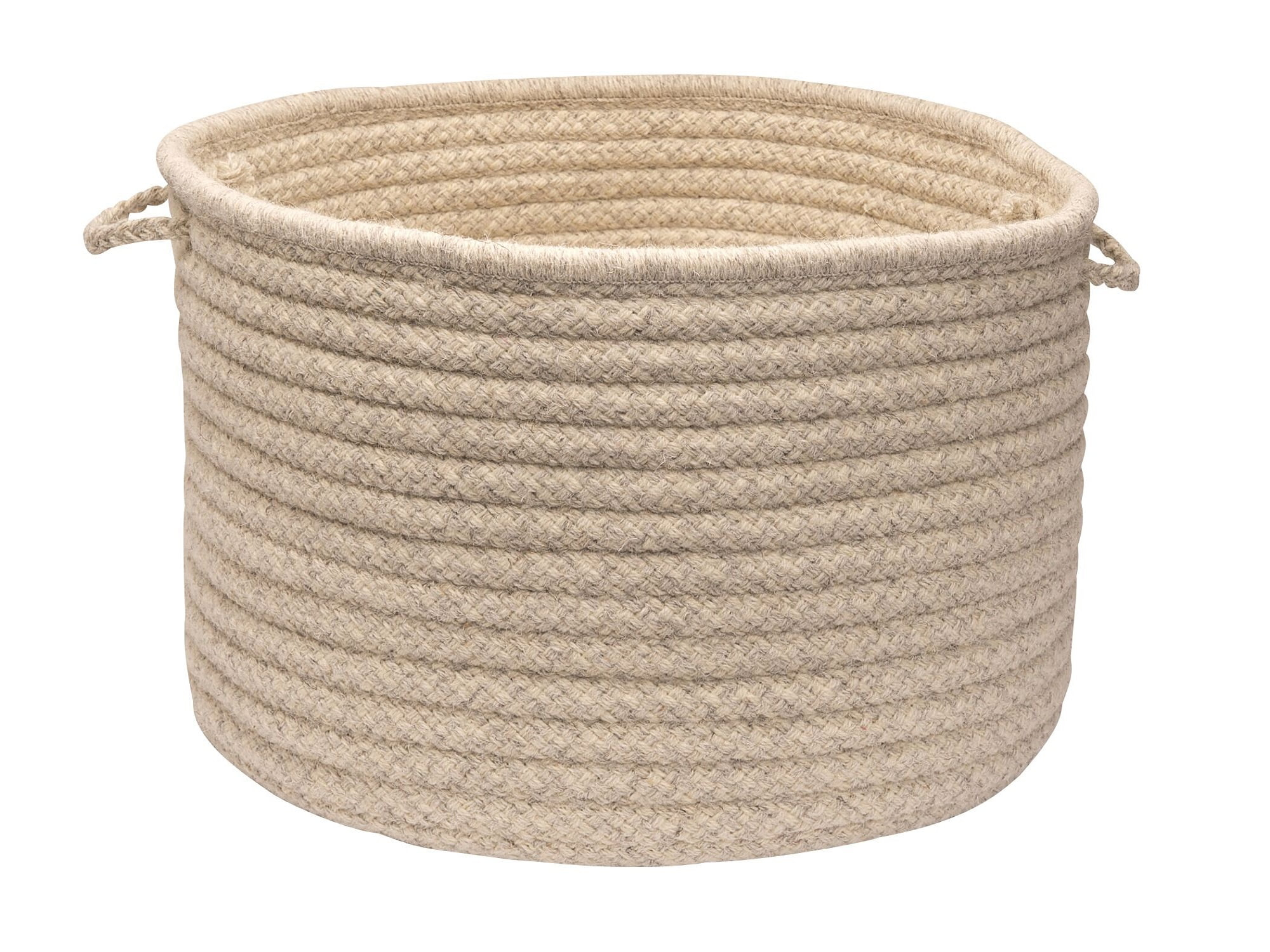 Colonial Mills Natural Wool Houndsdtooth- Cream 24"x14" Utility Basket