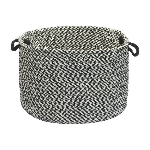 Colonial Mills Outdoor Houndstooth Tweed - Black 2'x5'