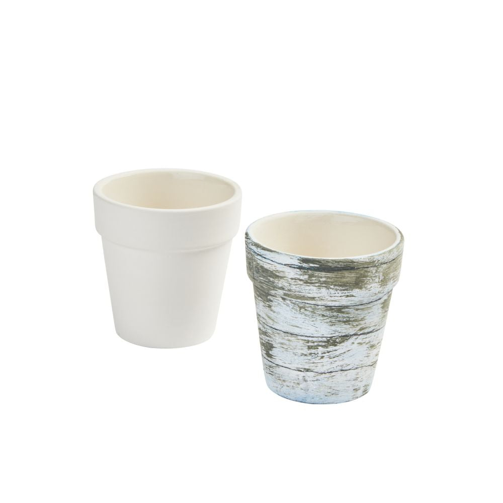 Colorations Ceramic Flower Pots - Set of 12