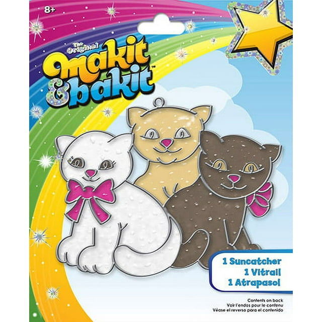 Colorbok Makit Bakit Glitter Suncatcher Kittens
