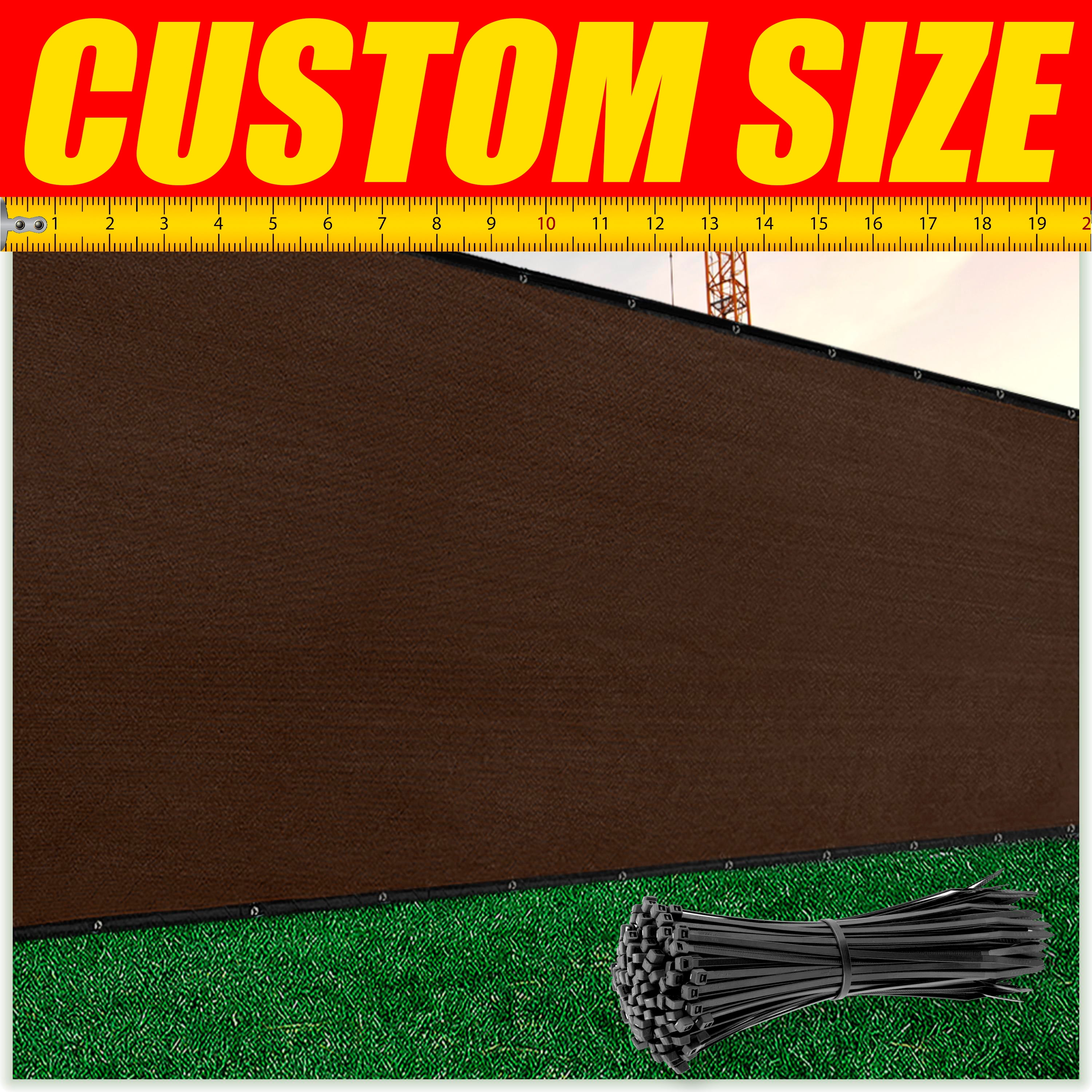 Colour Tree 6' x 50' Brown Shade Fabric Cloth Outdoor Panel Privacy Screens