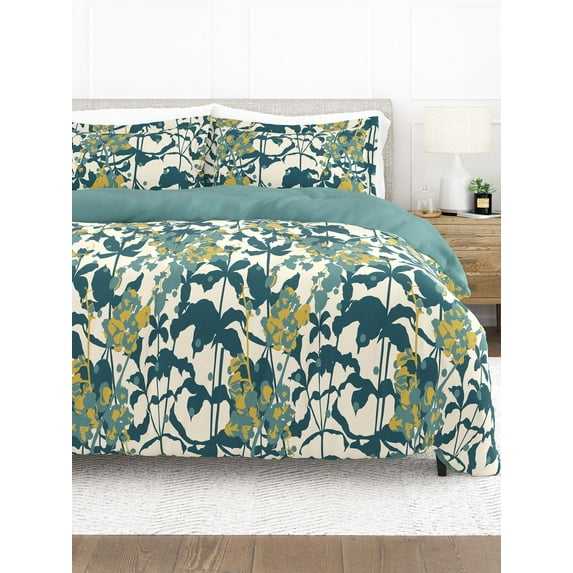 Boho Flower Reversible Duvet Cover Set