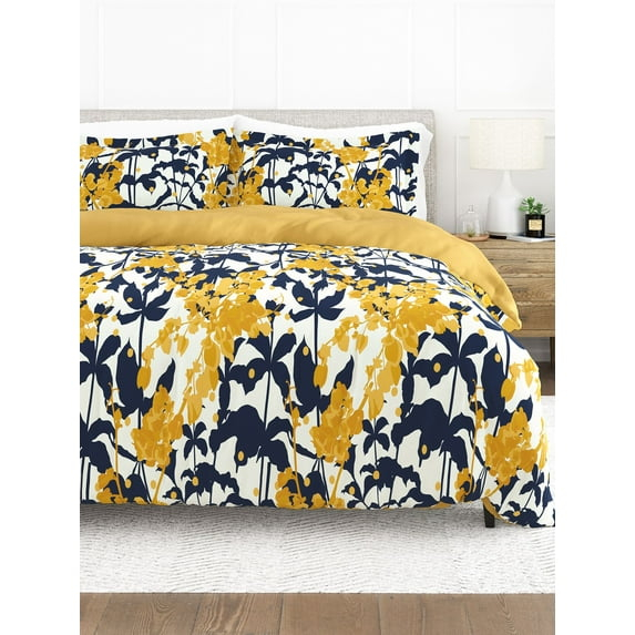 Boho Flower Reversible Duvet Cover Set