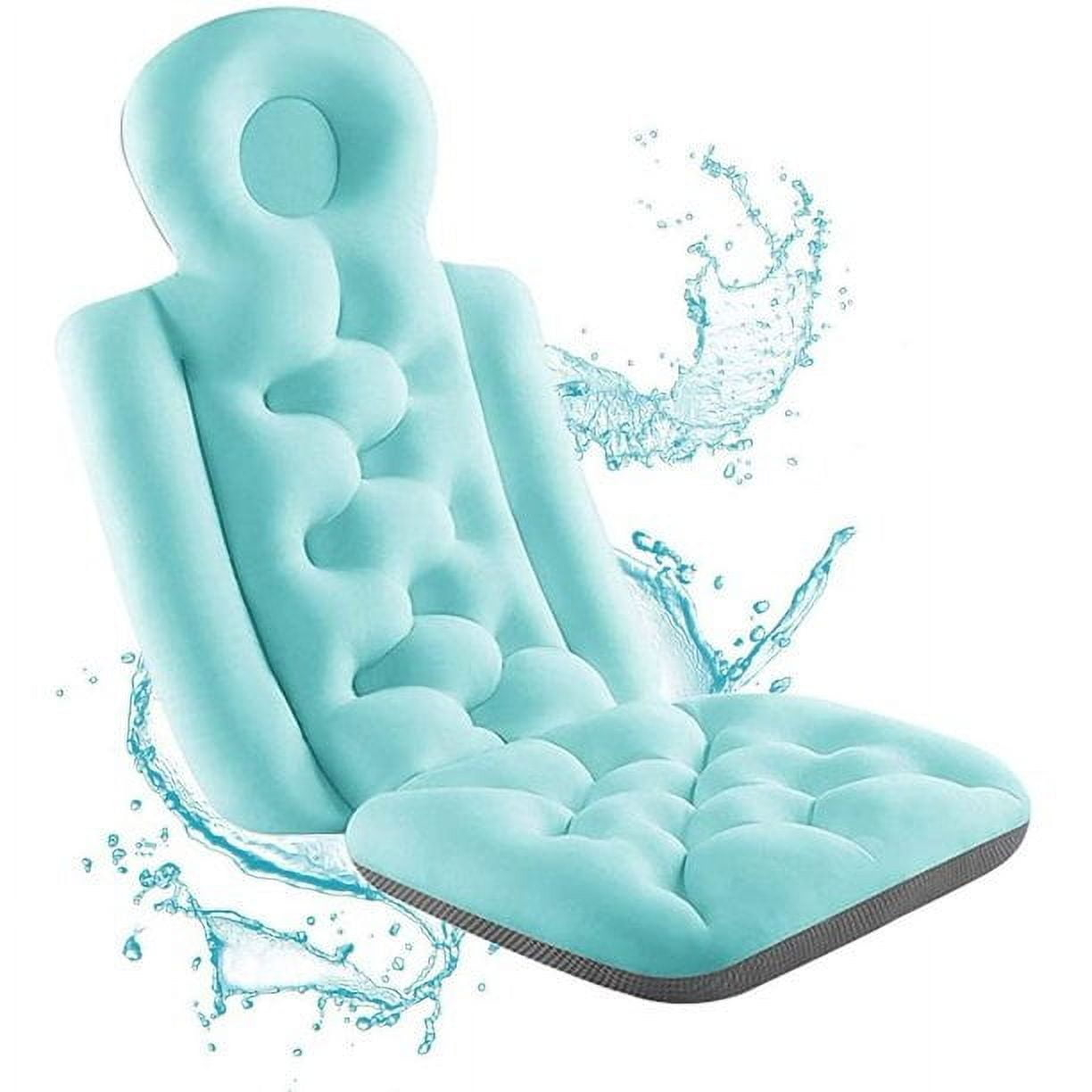 Jamlynbo Bath Pillow Full Body for Adult, Bathtub Cushion for Head Neck Shoulder Back Support, Filling Ergonomic Spa Bath Pillows for Luxury Bubble Bath, Quick Drying Bath Cushion fits Most Tubs