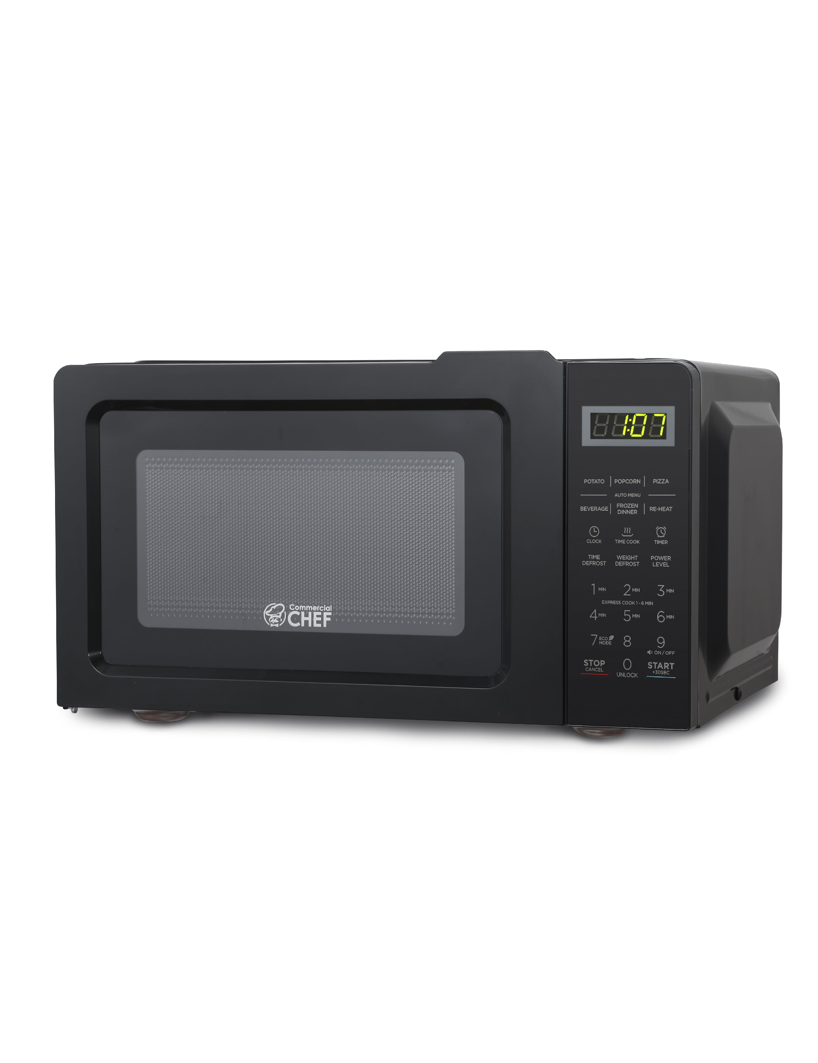 Commercial Chef CHM770B 0.7 cu. ft. Microwave Oven, Black