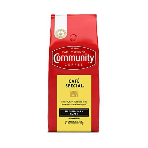 Community Coffee Café Special Medium-Dark Roast Ground 32 oz Gable Top